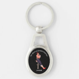 Die Königin von allem! Bearbeitbarer Text und Name Schlüsselanhänger