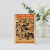 Die Königin von Chinatown Postkarte (Stehend Vorderseite)