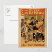 Die Königin von Chinatown Postkarte (Vorne/Hinten)
