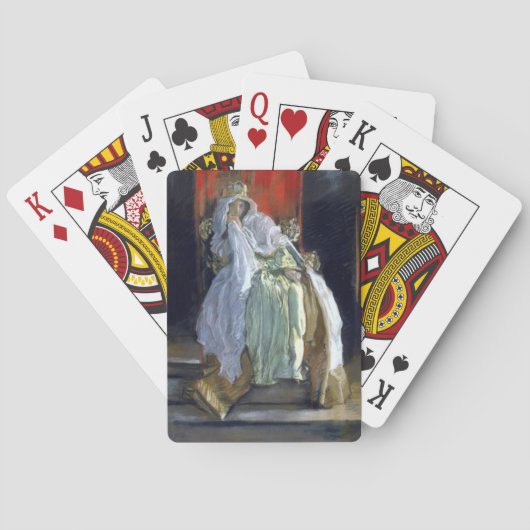 Die Königin von Dänemark (von Edwin Austin Abbey) Spielkarten (Rückseite)