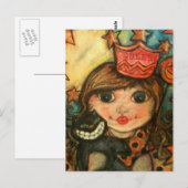 Die Königin von Halloween Postkarte (Vorne/Hinten)