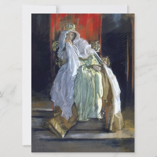 Die Königin von Hamlet (von Edwin Austin Abbey) Karte (Vorderseite)