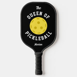 Die Königin von Pickleball Niedlicher Spaß, schwar Schläger