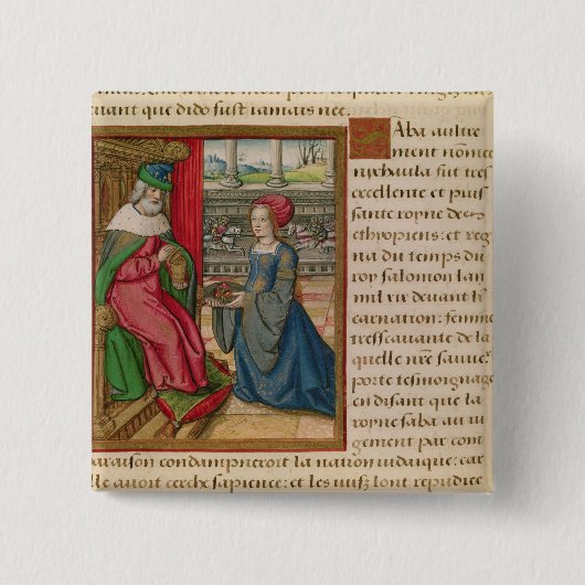 Die Königin von Sheba Button (Vorderseite)