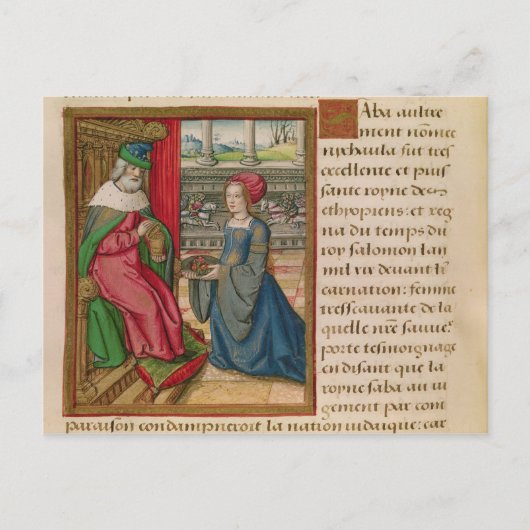 Die Königin von Sheba Postkarte (Vorderseite)