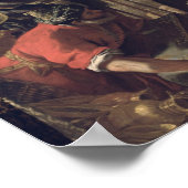 Die Königin von Sheba vor Salomon Poster (Ecke)