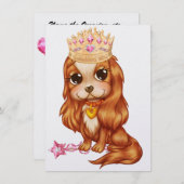 Die Königin Will ein Party! - SRF Einladung (Vorne/Hinten)