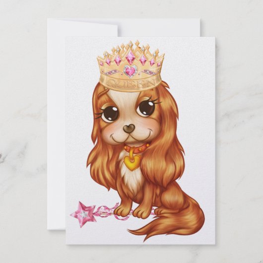 Die Königin Will ein Party! - SRF Einladung (Vorderseite)