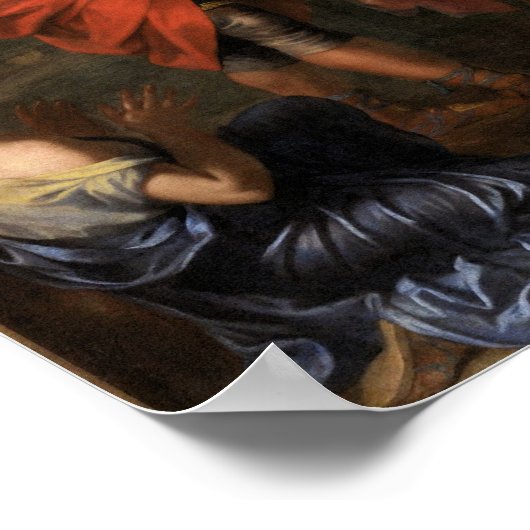 Die Königinnen Persiens am Fuße von Alexander Poster (Ecke)