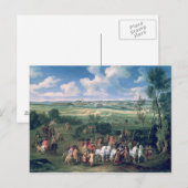 Die königliche Cortege Postkarte (Vorne/Hinten)