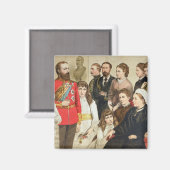 Die königliche Familie, 1880 Magnet (Vorderseite/Rückseite)