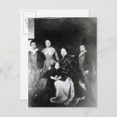 Die königliche Familie Postkarte (Vorne/Hinten)