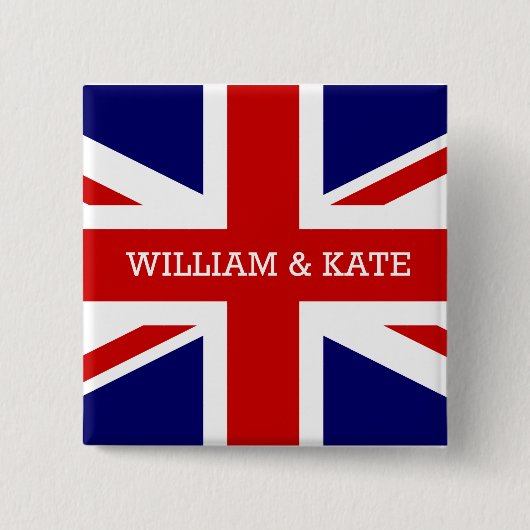 Die königliche Hochzeit - William u. Kate Button (Vorderseite)