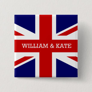 Die königliche Hochzeit - William u. Kate Button
