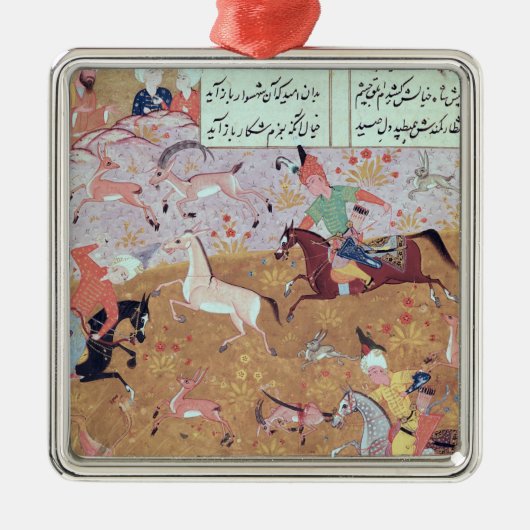 Die königliche Jagd Ornament Aus Metall (Vorne)