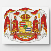 Die königliche Wappen des Königreichs Hawaii Fotoplatte (Vorderseite)
