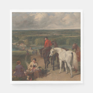 Die königlichen Pferde bewegen (Pferdekunst) Serviette