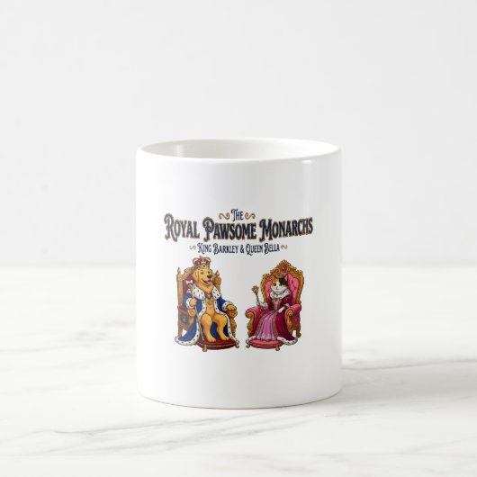 Die königlichen Pfoten-Monarchen Kaffeetasse (Mittel)