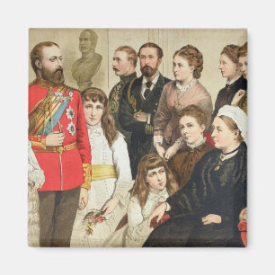 Die Königsfamilie, 1880 Magnet