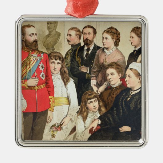 Die Königsfamilie, 1880 Ornament Aus Metall (Vorne)