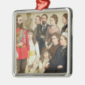 Die Königsfamilie, 1880 Ornament Aus Metall (Links)