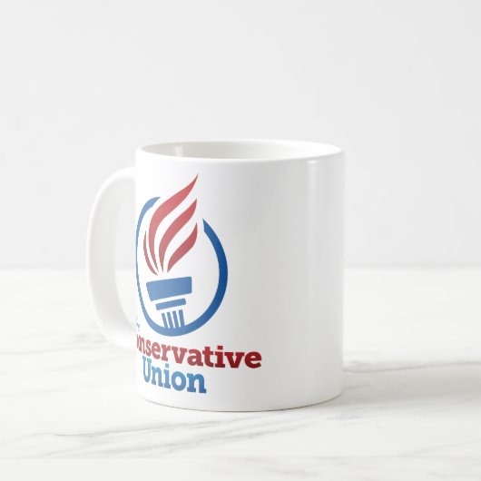 Die konservative Gewerkschaft Kaffeetasse (Vorderseite Links)