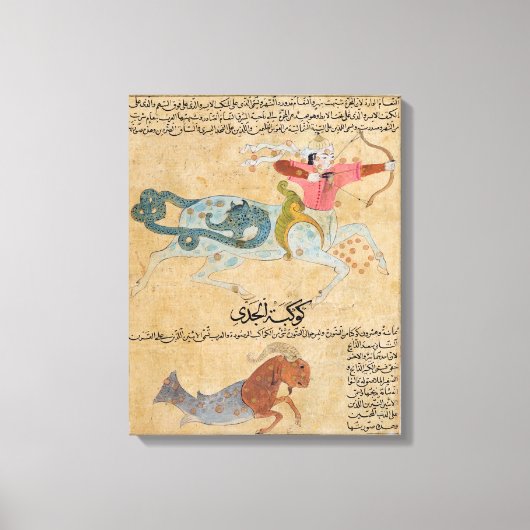 Die Konstellationen des Schützen und Leinwanddruck (Vorderseite)