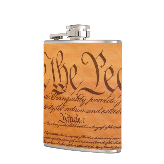 Die Konstitution des USA Flachmann (Links)