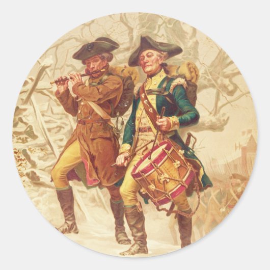 Die Kontinente von Frank Blackwell Mayer 1875 Runder Aufkleber (Vorderseite)