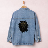 Die Kontur der Frauen mit floralen Akzenten Jeansjacke (Hangar)