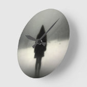 Die Kontur der Stille Runde Wanduhr (Winkel)