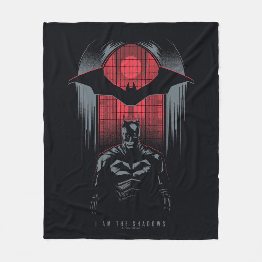 Die Kontur des Batman Window Pane Fleecedecke (Vorderseite)