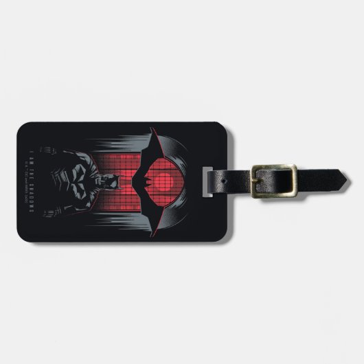 Die Kontur des Batman Window Pane Gepäckanhänger (Vorderseite horizontal)