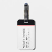 Die Kontur des Batman Window Pane Gepäckanhänger (Rückseite vertikal)