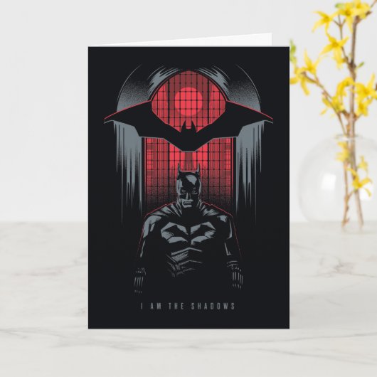 Die Kontur des Batman Window Pane Karte (Gelbe Blume)
