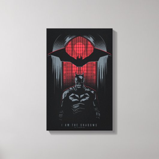 Die Kontur des Batman Window Pane Leinwanddruck (Vorderseite)