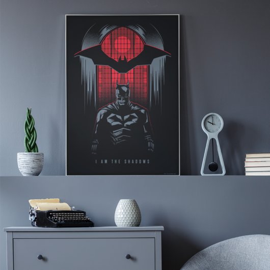 Die Kontur des Batman Window Pane Poster