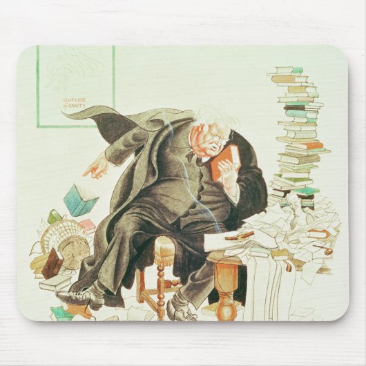 Die Kontur Sanity Satirical Cartoon Mousepad (Vorne)