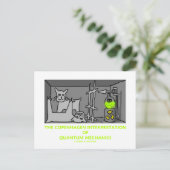 Die Kopenhagener Interpretation von Quantenmechani Postkarte (Stehend Vorderseite)