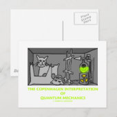 Die Kopenhagener Interpretation von Quantenmechani Postkarte (Vorne/Hinten)