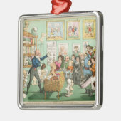 Die Köpfe und die Gehirne der Kälber; ein Ornament Aus Metall (Links)