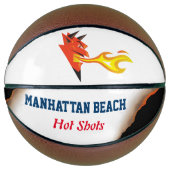 Die Kopfflamme des Teufels wirft Hot Shots Basketball (Vorderseite)