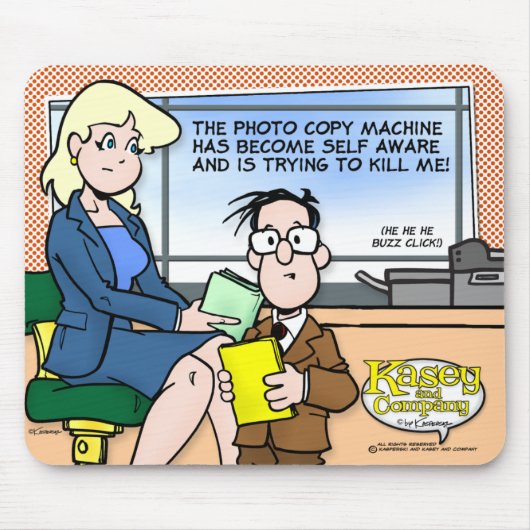 Die Kopien-Maschine Mousepad (Vorne)