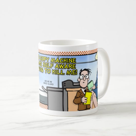 Die Kopiermaschine Kaffeetasse (VorderseiteRechts)