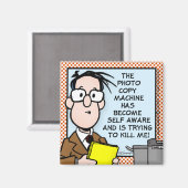 Die Kopiermaschine Magnet (Vorderseite/Rückseite)