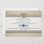 Die Kopplung der bekannten rustikalen Hochzeit Einladung (Vorderseite)