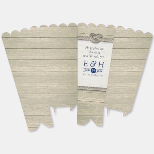 Die Kopplung der bekannten rustikalen Hochzeit Geschenkschachtel (Ungeklappt)