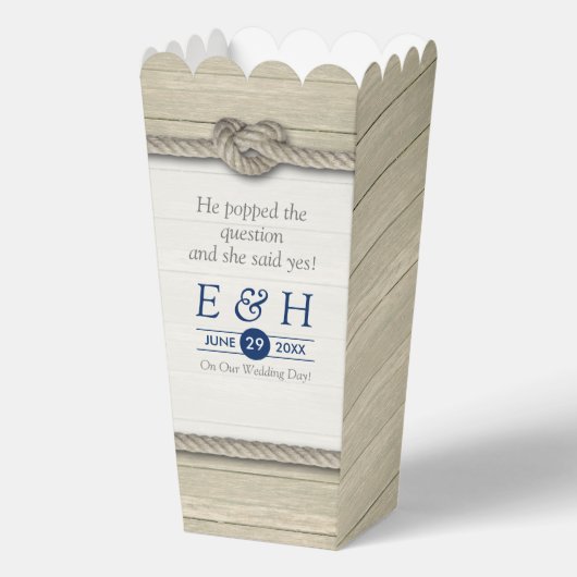 Die Kopplung der bekannten rustikalen Hochzeit Geschenkschachtel (Vorderseite)