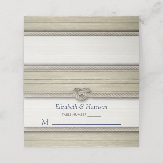 Die Kopplung der bekannten rustikalen Hochzeit Platzkarte (Außenseite Aufgefaltet)