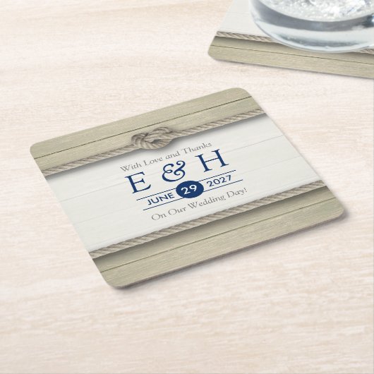 Die Kopplung der bekannten rustikalen Hochzeit Rechteckiger Pappuntersetzer (angewinkelt)